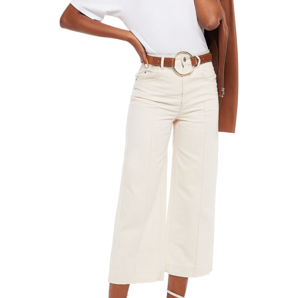 Etoile Isabel Marant Wide Leg Crop jeans High Rise